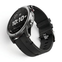 Bracelet Havane Titane cuir et titane titane, vue de face - Garmin QuickFit 22mm | Clipz-it