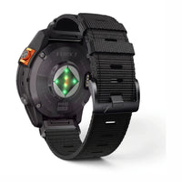 Bracelet Kevlar nylon noir, vue de dos - Garmin QuickFit 22mm | Clipz-it