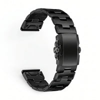 Bracelet Kratos titane noir, vue de dos - Garmin QuickFit 22mm | Clipz-it
