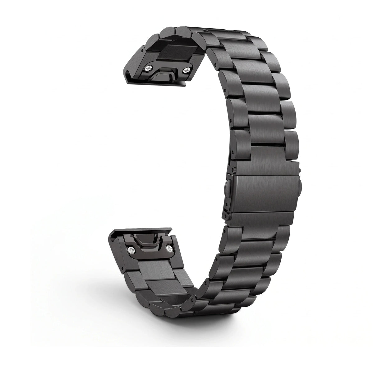 Maillon teräsranneke, musta, takaa - Garmin QuickFit 22mm | Clipz-it