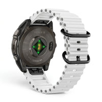 Bracelet Marine silicone marine, vue de face - Garmin QuickFit 22mm | Clipz-it