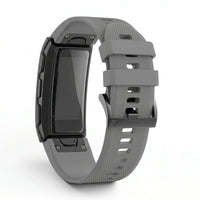 Bracelet Motion silicone gris, vue de profil - Garmin QuickFit 22mm | Clipz-it
