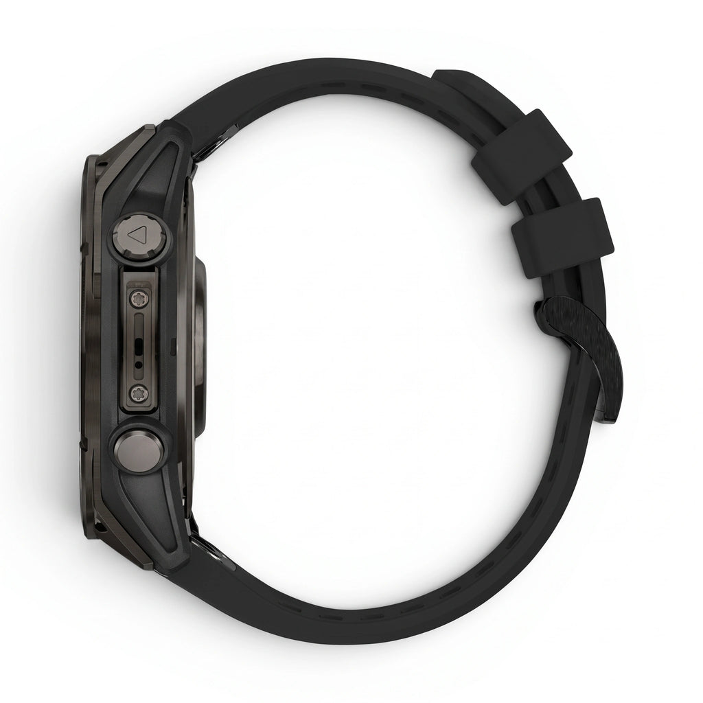 Bracelet Motion silicone noir, vue de dos - Garmin QuickFit 22mm | Clipz-it