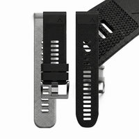 Bracelet Motion silicone vert, vue de profil 2 - Garmin QuickFit 22mm | Clipz-it