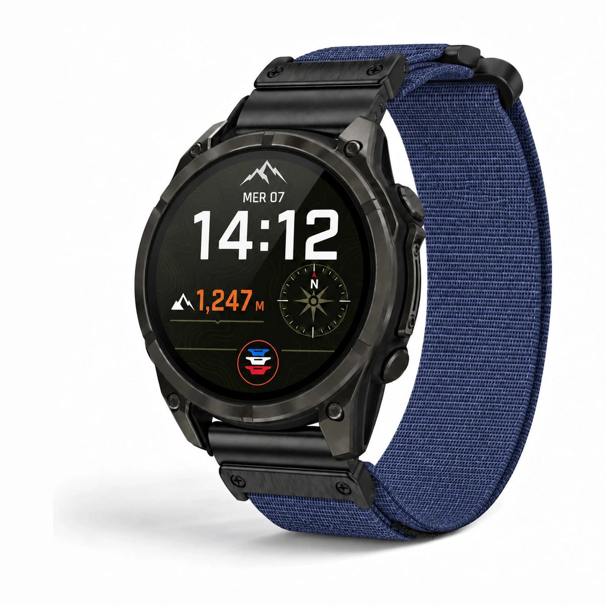 Garmin QuickFit 22 mm Patrol kétrészes szövet óraszíj, tengerészkék | Clipz-it