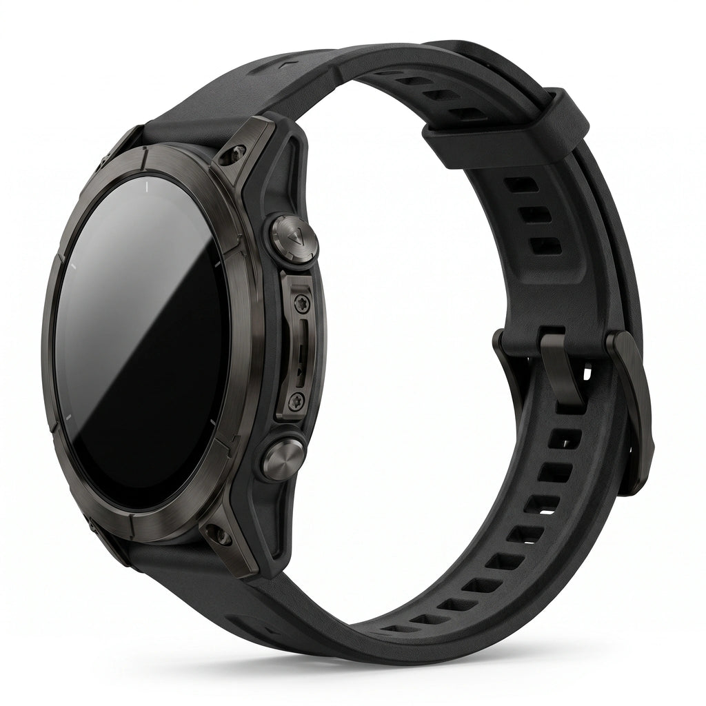 Bracelet Rancher cuir marron, vue de dos - Garmin QuickFit 22mm | Clipz-it