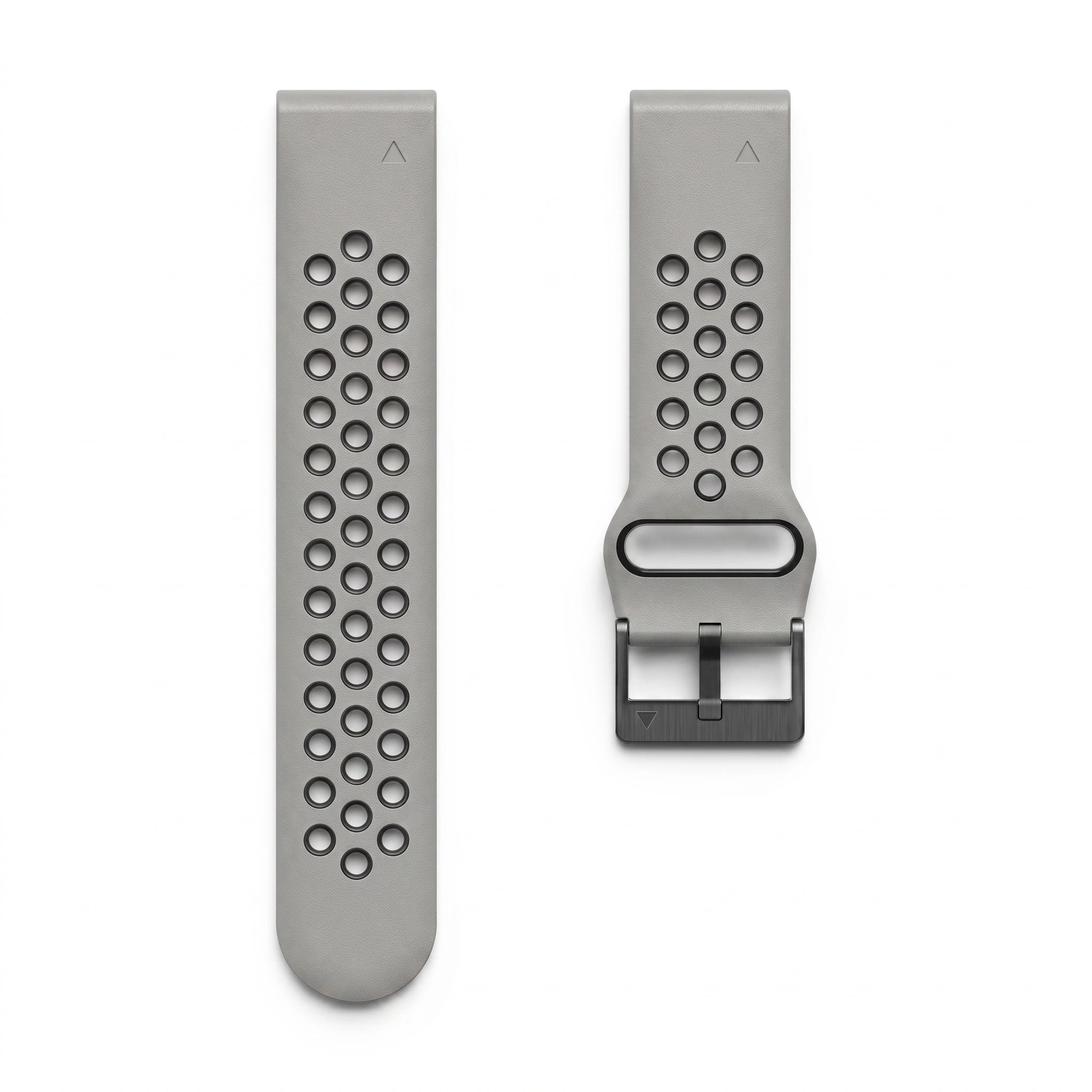Bracelet Rhythm silicone blanc, vue de dos 2 - Garmin QuickFit 22mm | Clipz-it