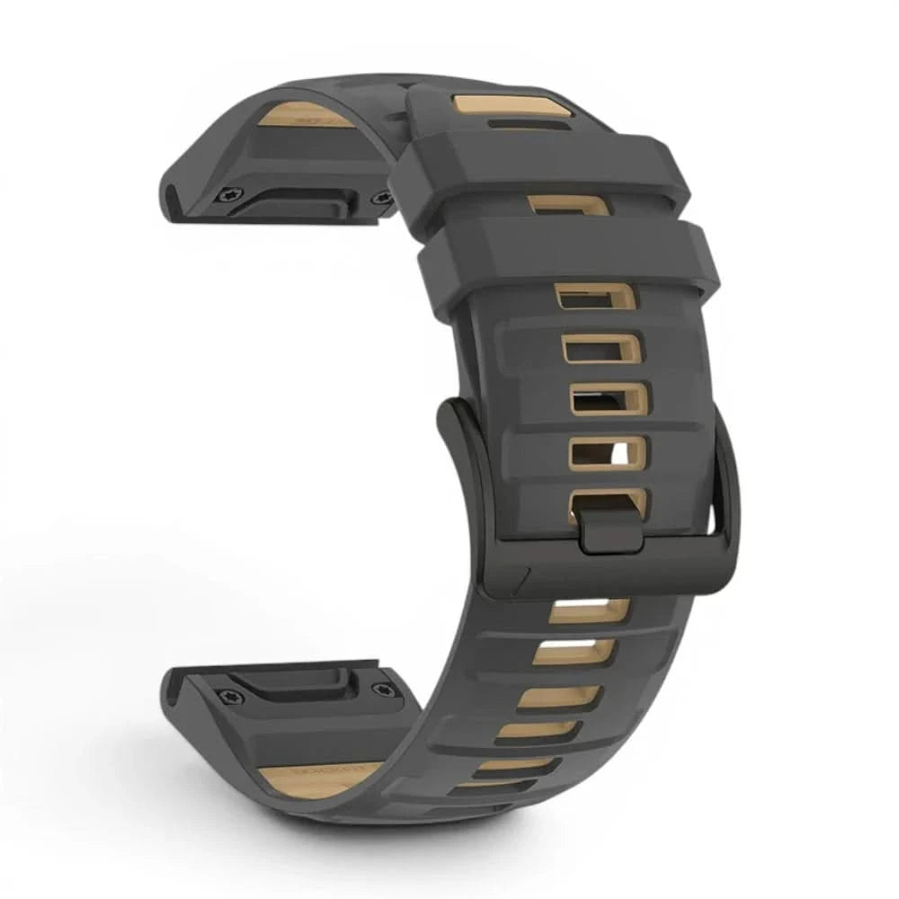 Bracelet Sport Pro silicone militaire, vue de dos 2 - Garmin QuickFit 22mm | Clipz-it