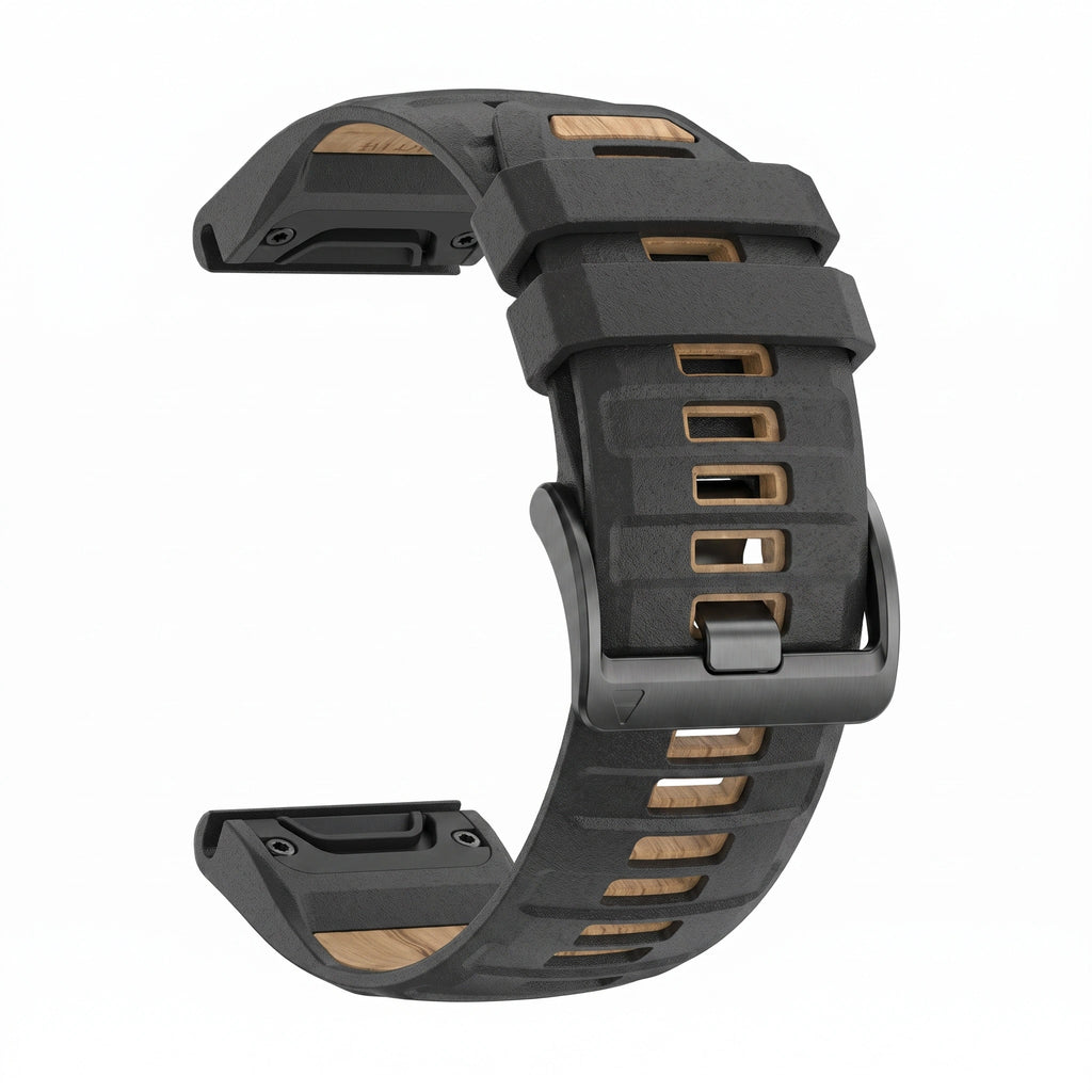 Bracelet Sport Pro silicone militaire, vue de dos 2 - Garmin QuickFit 22mm | Clipz-it