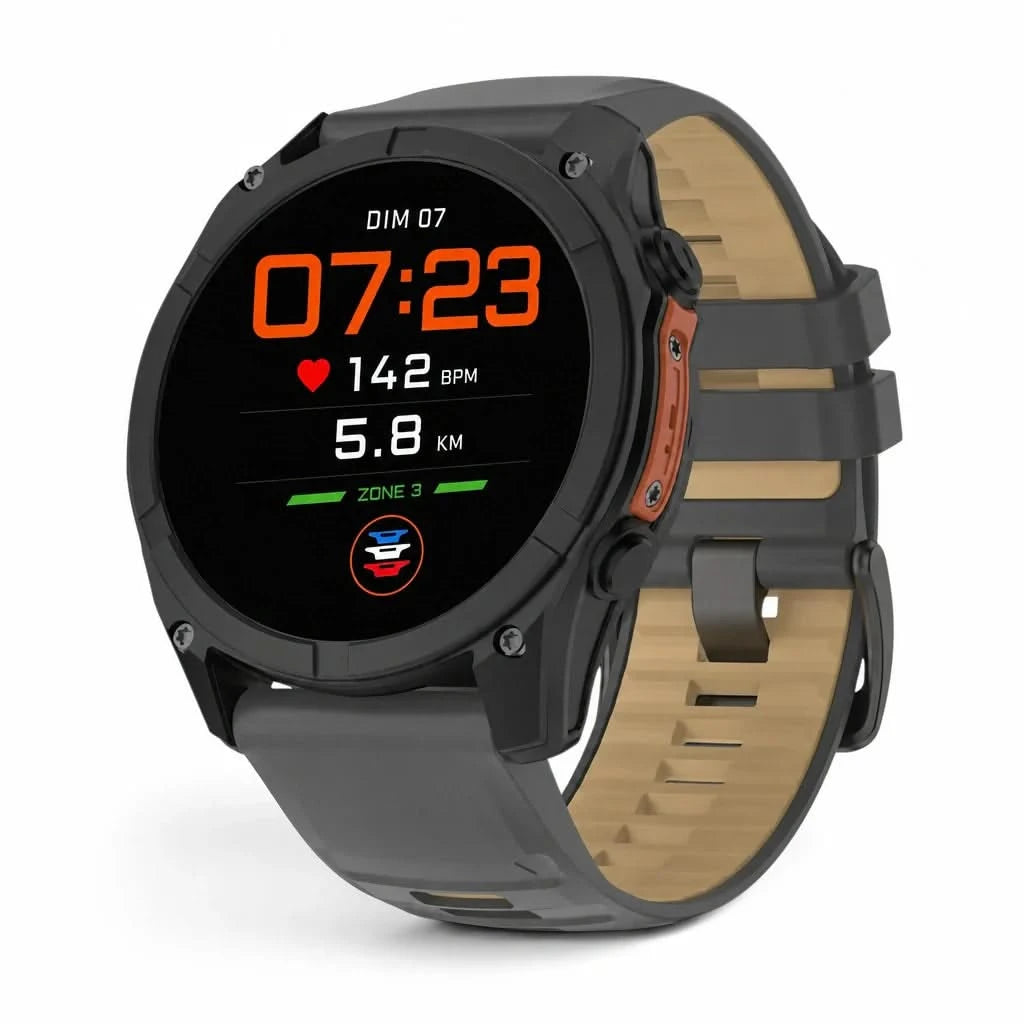 Bracelet Sport Pro silicone militaire, vue de face - Garmin QuickFit 22mm | Clipz-it
