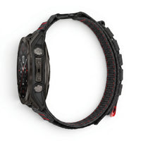 Bracelet Trekker nylon noir, vue de dos - Garmin QuickFit 22mm | Clipz-it
