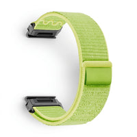 Bracelet Weave nylon tressé vert, vue de dos 2 - Garmin QuickFit 22mm | Clipz-it