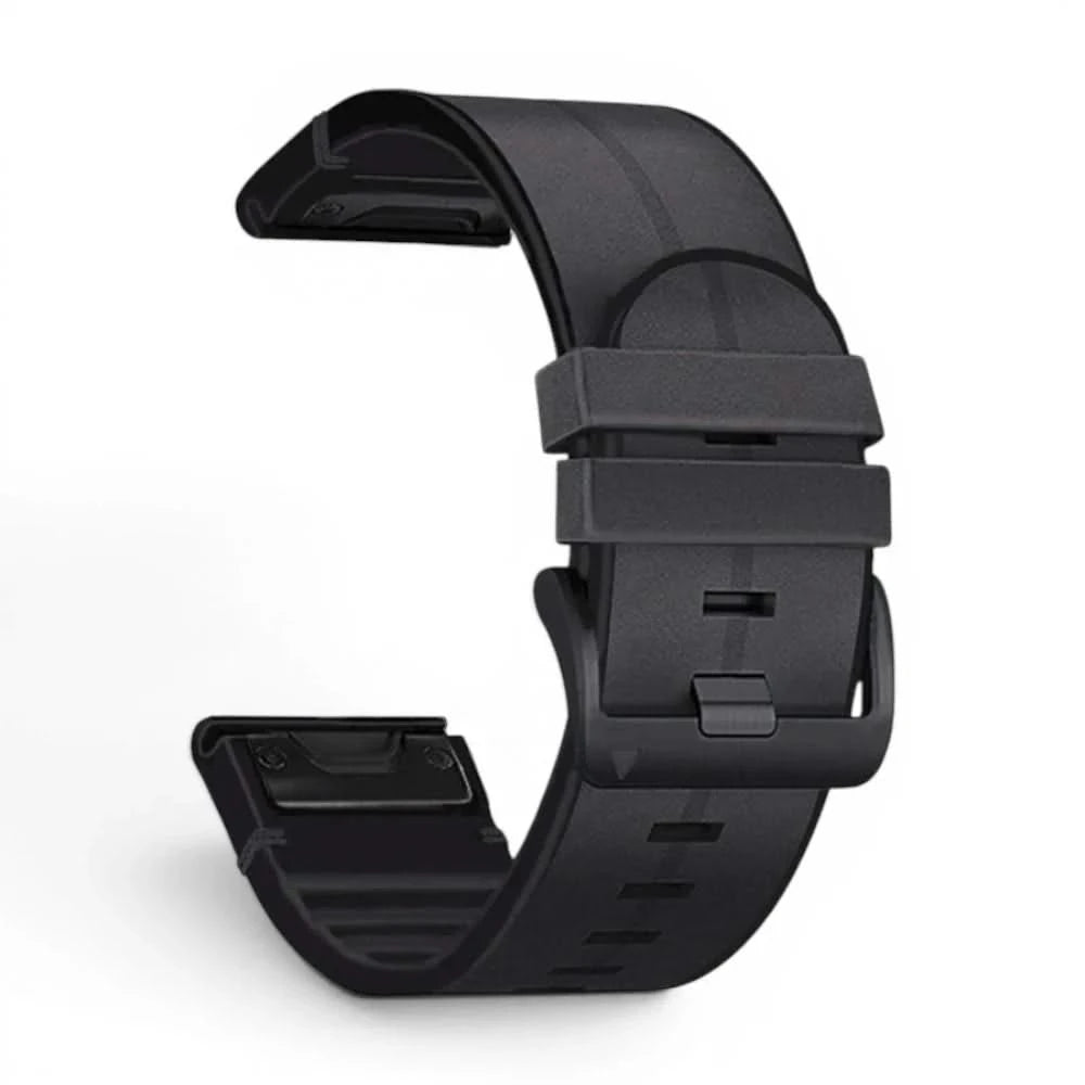 Bracelet Zephyr cuir noir, vue de dos 2 - Garmin QuickFit 22mm | Clipz-it