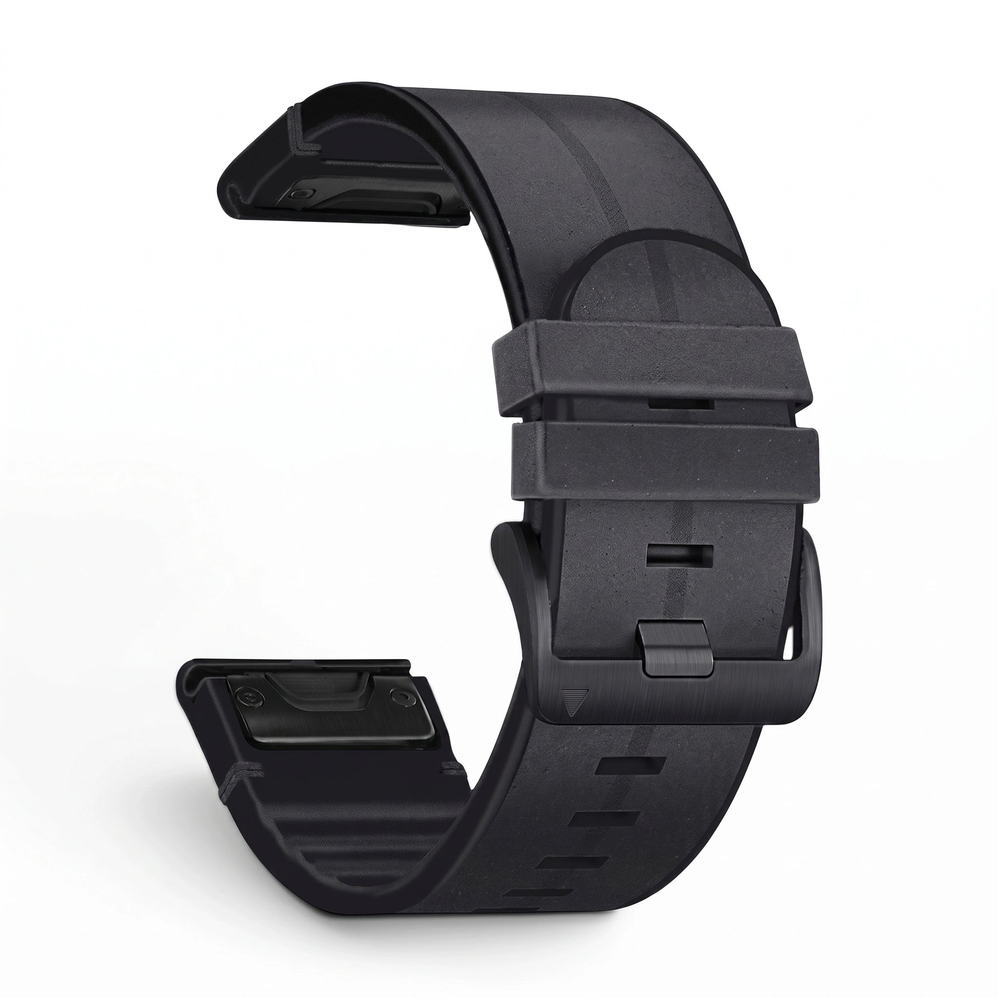 Bracelet Zephyr cuir noir, vue de dos 2 - Garmin QuickFit 22mm | Clipz-it