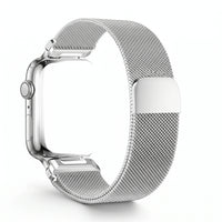 Bracelet Alvéole milanais acier argenté, vue de dos - Garmin QuickFit 26mm | Clipz-it