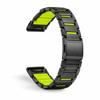 Bracelete Forge preto / verde, vista 2 - Garmin QuickFit 26 mm | Clipz-it