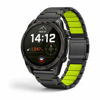 Bracelete Forge preto / verde - Garmin QuickFit 26 mm | Clipz-it