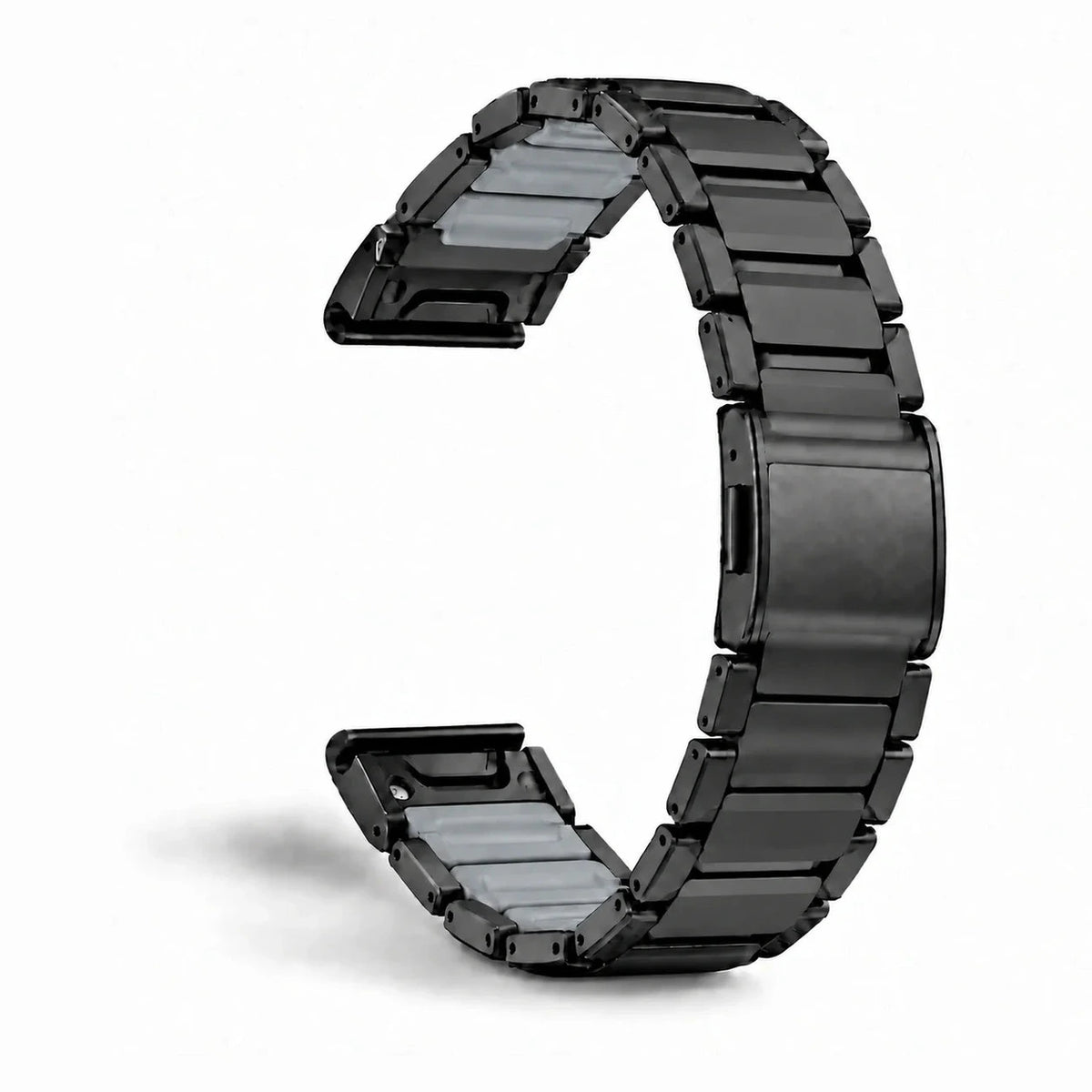 Bracelete Forge titânio / preto, vista 3 - Garmin QuickFit 26 mm | Clipz-it