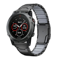 Bracelete Forge titânio / preto, vista 5 - Garmin QuickFit 26 mm | Clipz-it