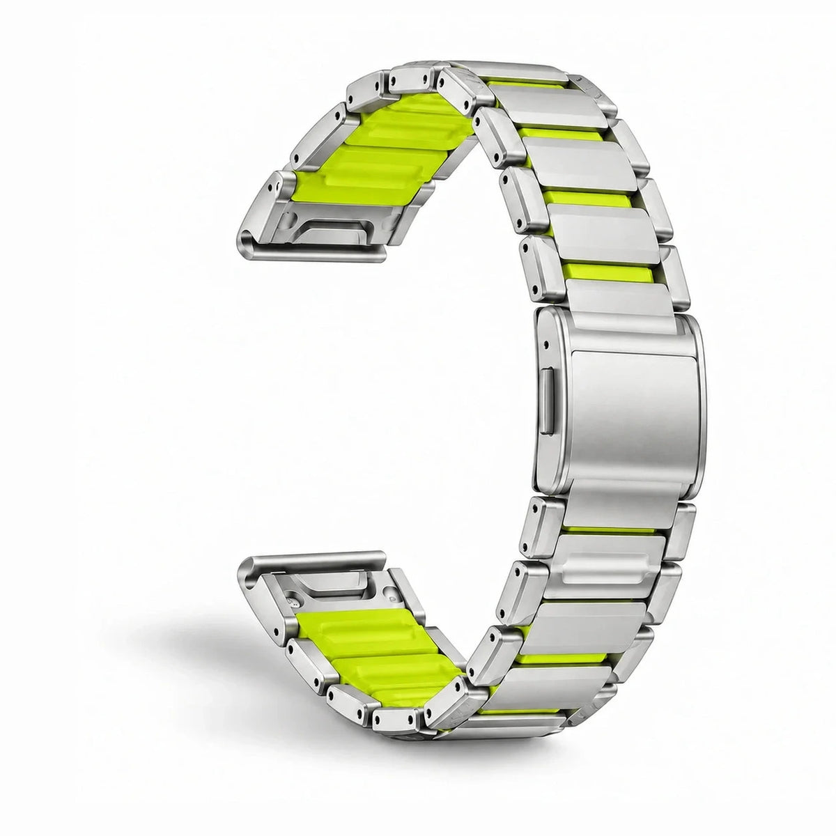 Bracelete Forge titânio / verde, vista 2 - Garmin QuickFit 26 mm | Clipz-it