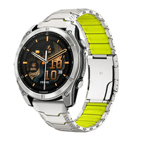 Bracelete Forge titânio / verde, vista 3 - Garmin QuickFit 26 mm | Clipz-it