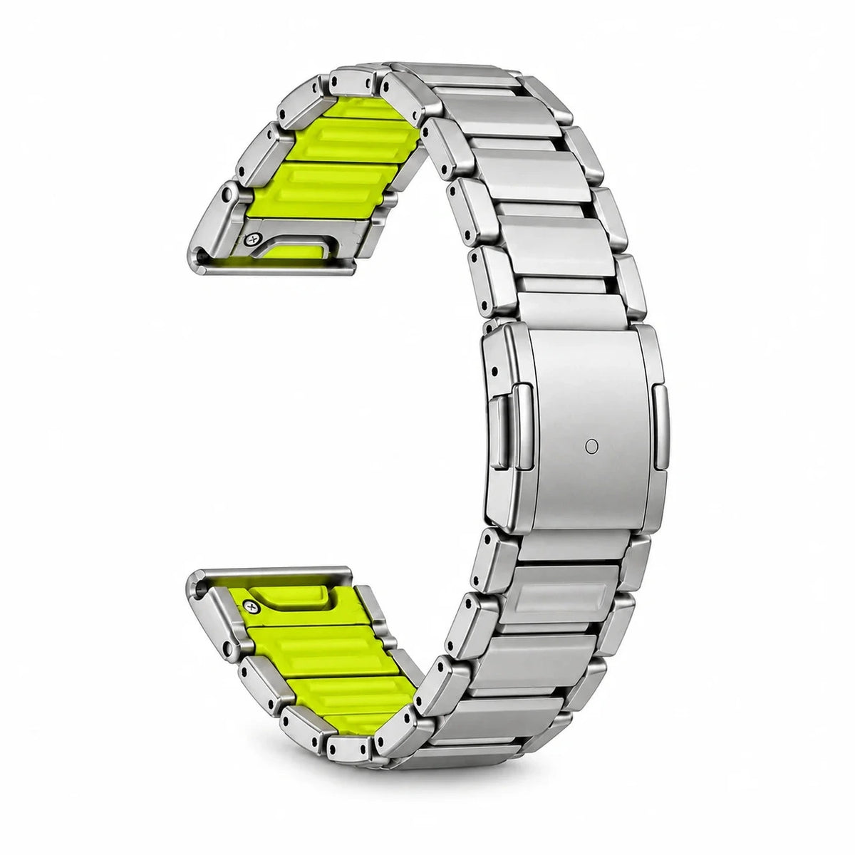 Bracelete Forge titânio / verde, vista 4 - Garmin QuickFit 26 mm | Clipz-it