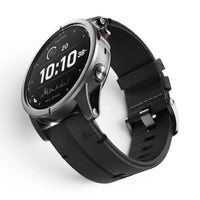 Bracelet Havane Titane cuir et titane titane, vue de face - Garmin QuickFit 26mm | Clipz-it