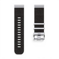 Urrem Jacquard i nylon, sort, set bagfra - Garmin QuickFit 26 mm | Clipz-it