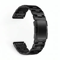Bracelet Kratos titane noir, vue de dos - Garmin QuickFit 26mm | Clipz-it