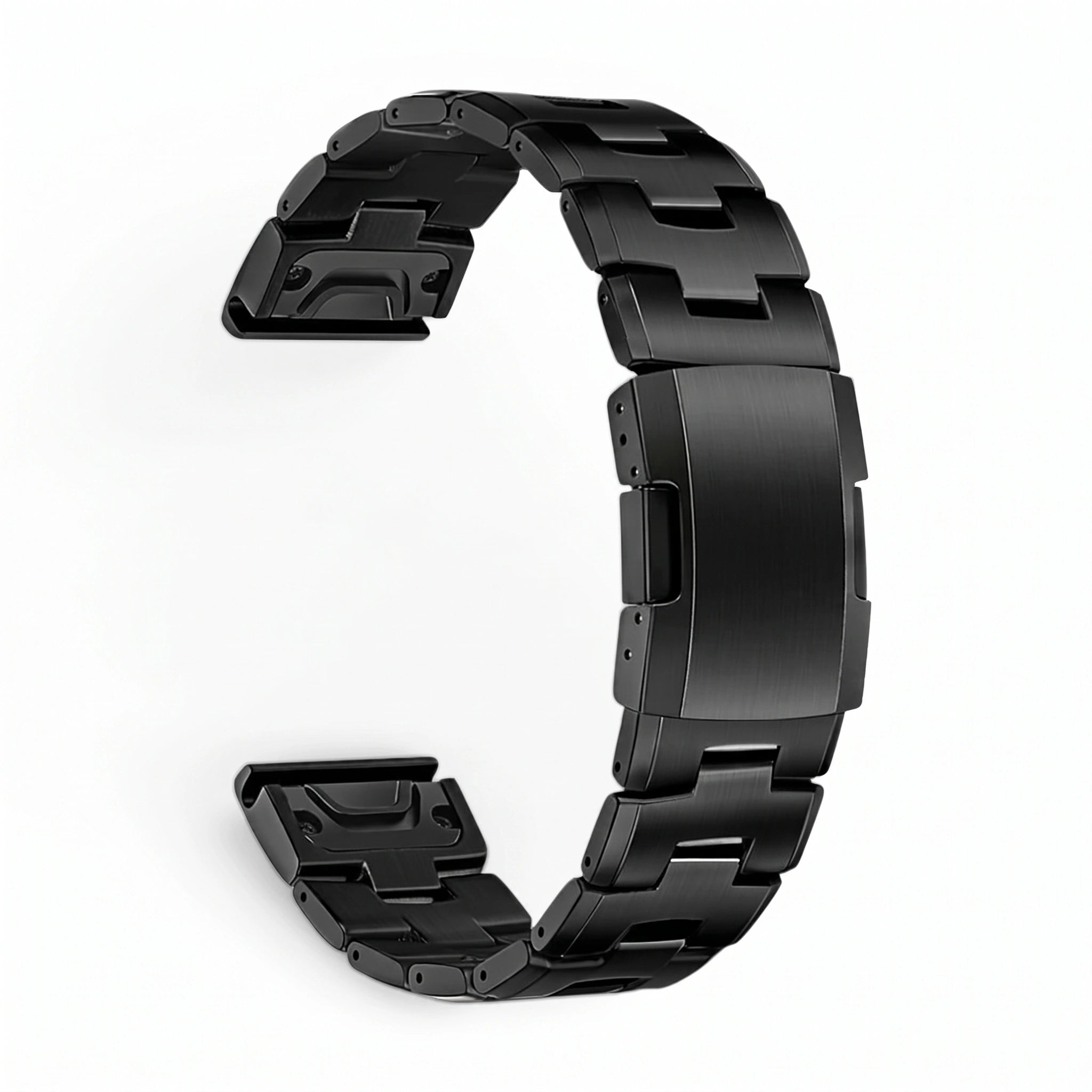 Bracelet Kratos titane noir, vue de dos - Garmin QuickFit 26mm | Clipz-it