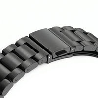 Cinturino Maillon acciaio inossidabile acciaio inossidabile nero, vista laterale 3 - Garmin QuickFit 26 mm | Clipz-it
