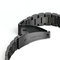 Cinturino Maillon acciaio inossidabile acciaio inossidabile nero, vista laterale 4 - Garmin QuickFit 26 mm | Clipz-it
