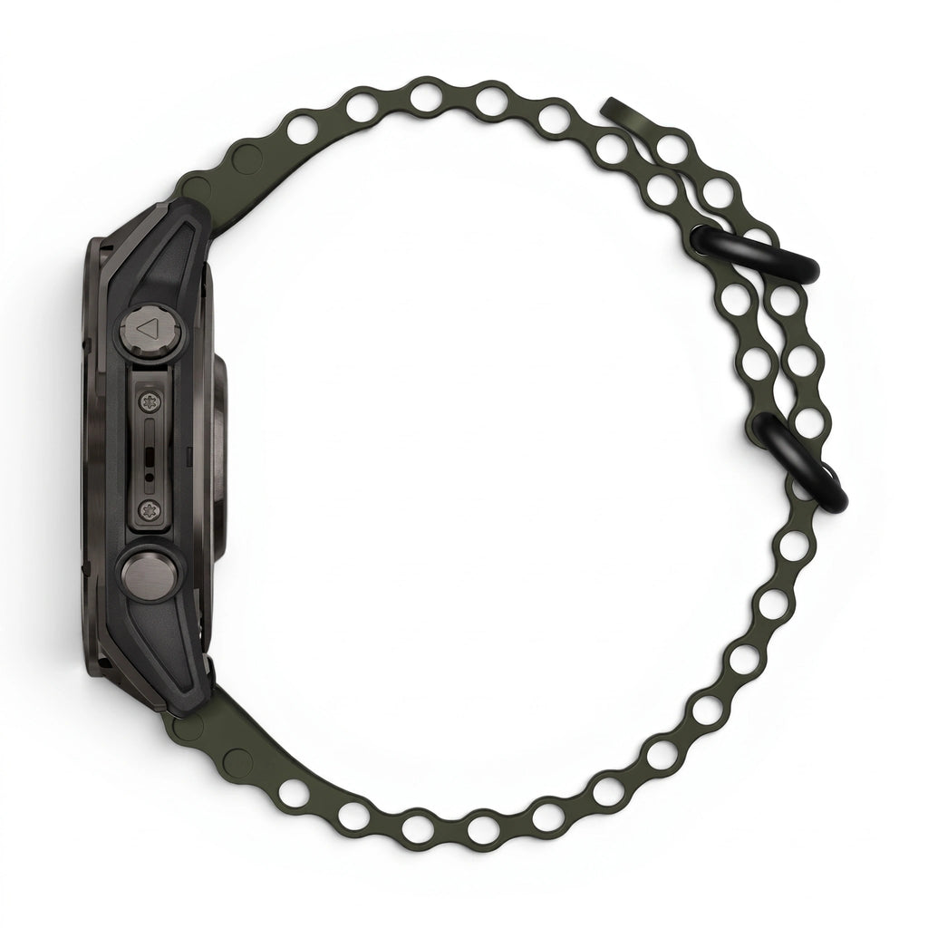 Bracelet Marine silicone marine, vue de face - Garmin QuickFit 26mm | Clipz-it