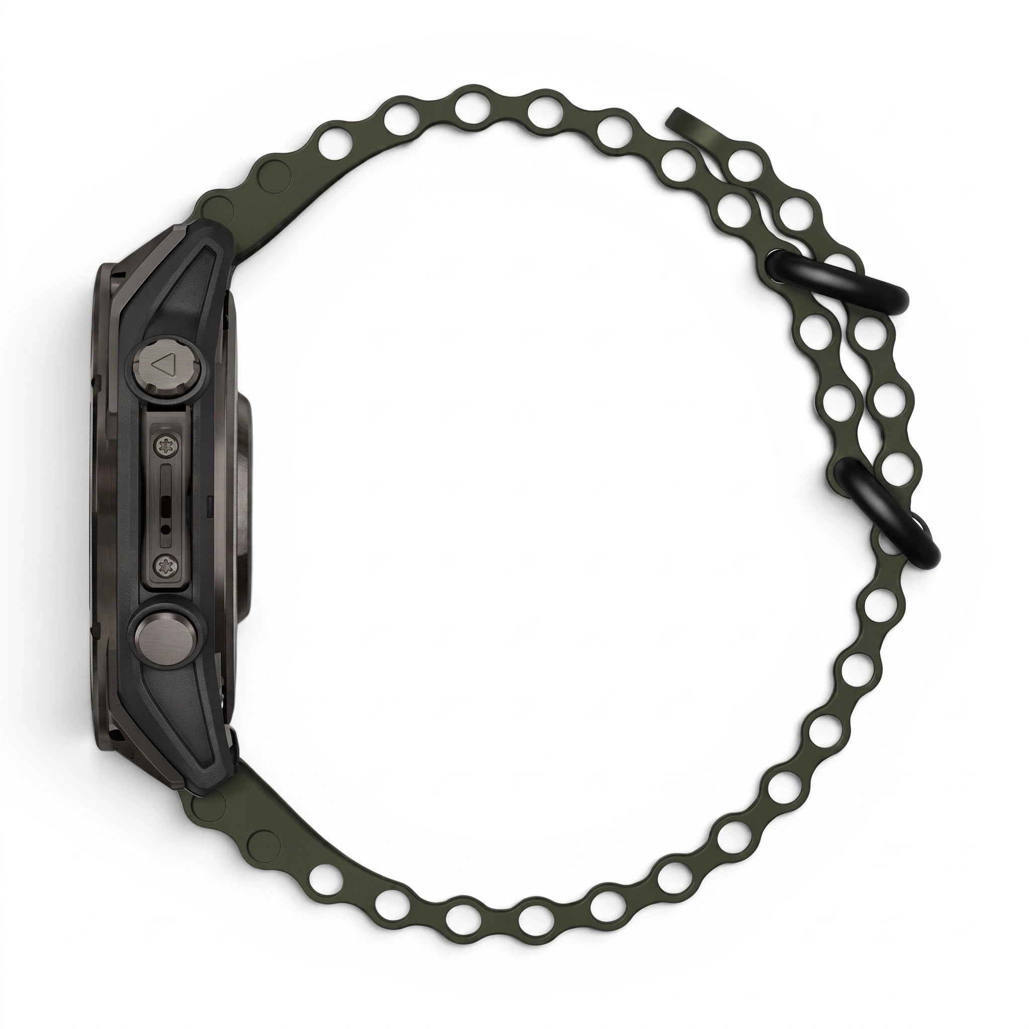 Bracelet Marine silicone marine, vue de face - Garmin QuickFit 26mm | Clipz-it