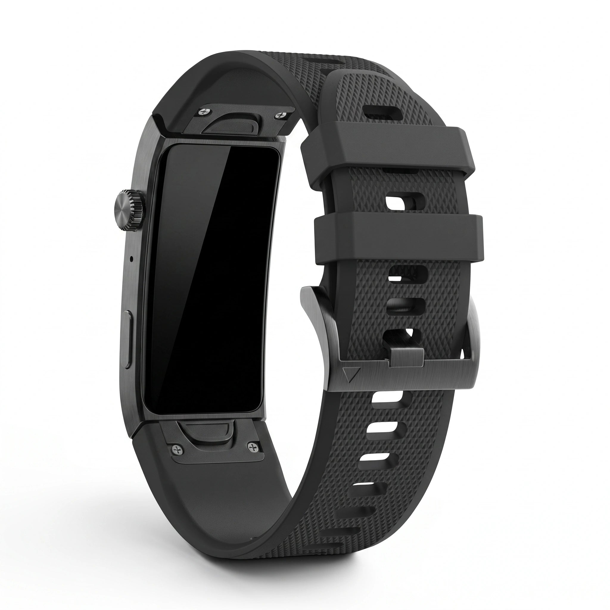 Bracelet Motion silicone noir, vue de dos 2 - Garmin QuickFit 26mm | Clipz-it