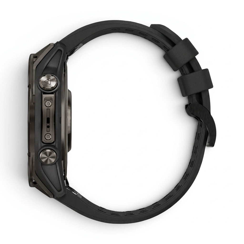Bracelet Motion silicone noir, vue de dos - Garmin QuickFit 26mm | Clipz-it