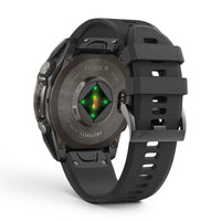 Bracelet Motion silicone noir, vue de face 2 - Garmin QuickFit 26mm | Clipz-it