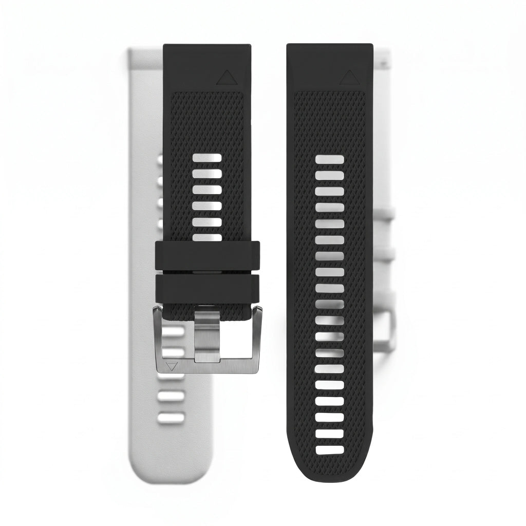 Bracelet Motion silicone vert, vue de profil 2 - Garmin QuickFit 26mm | Clipz-it