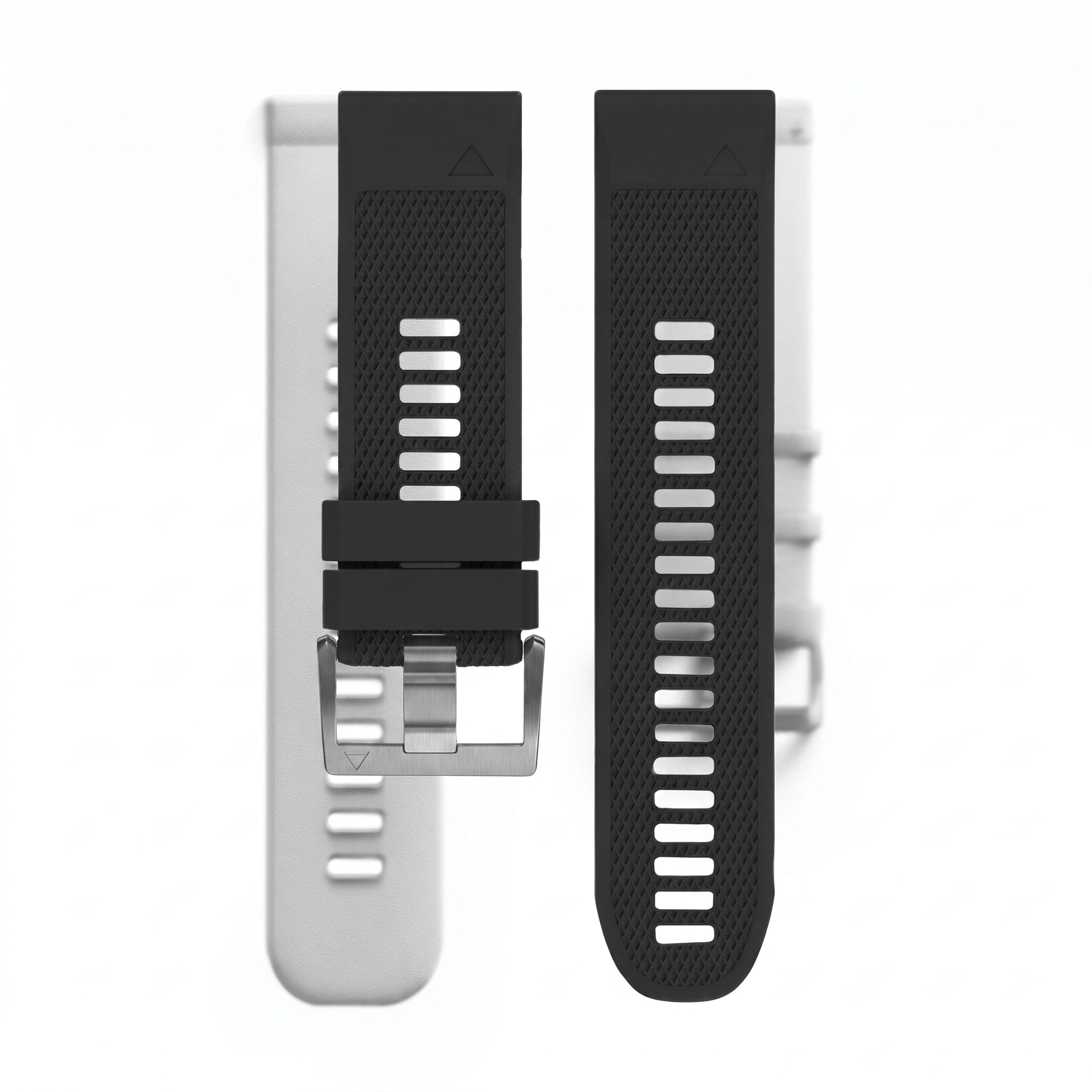 Bracelet Motion silicone vert, vue de profil 2 - Garmin QuickFit 26mm | Clipz-it