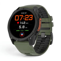 Bracelet Sport Pro silicone kaki, vue de face - Garmin QuickFit 26mm | Clipz-it