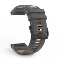 Bracelet Sport Pro silicone militaire, vue de profil - Garmin QuickFit 26mm | Clipz-it