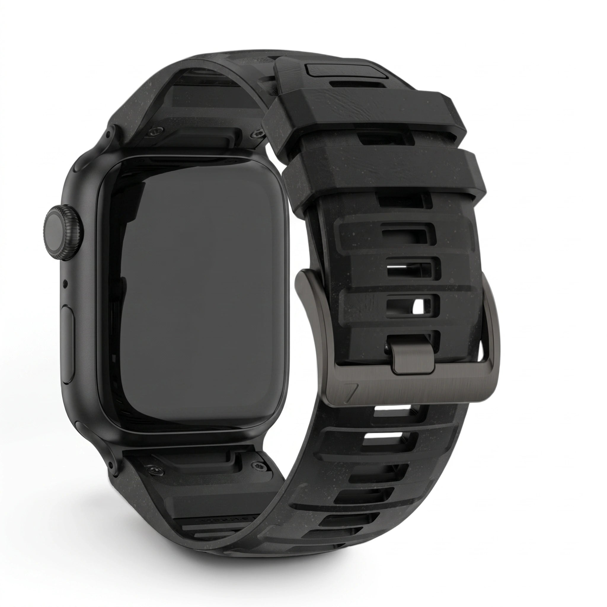Bracelet Sport Pro silicone noir, vue de profil - Garmin QuickFit 26mm | Clipz-it