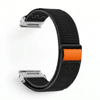 Bracelet Weave nylon tressé noir, vue de dos 2 - Garmin QuickFit 26mm | Clipz-it