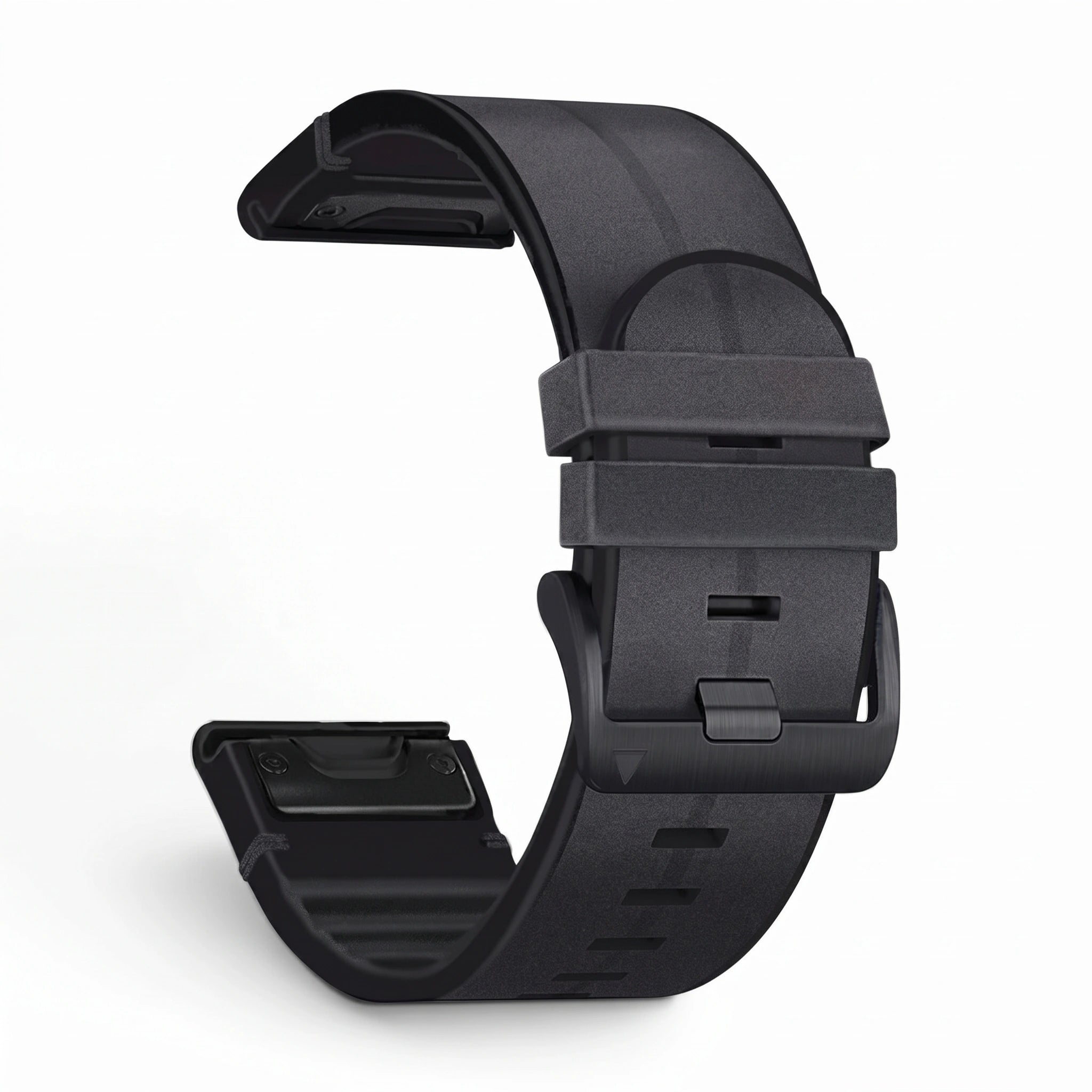 Bracelet Zephyr cuir noir, vue de dos - Garmin QuickFit 26mm | Clipz-it