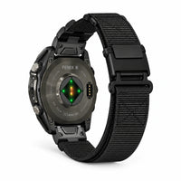 Bracelet Vanguard nylon magnétique noir, vue de dos - Garmin QuickFit | Clipz-it