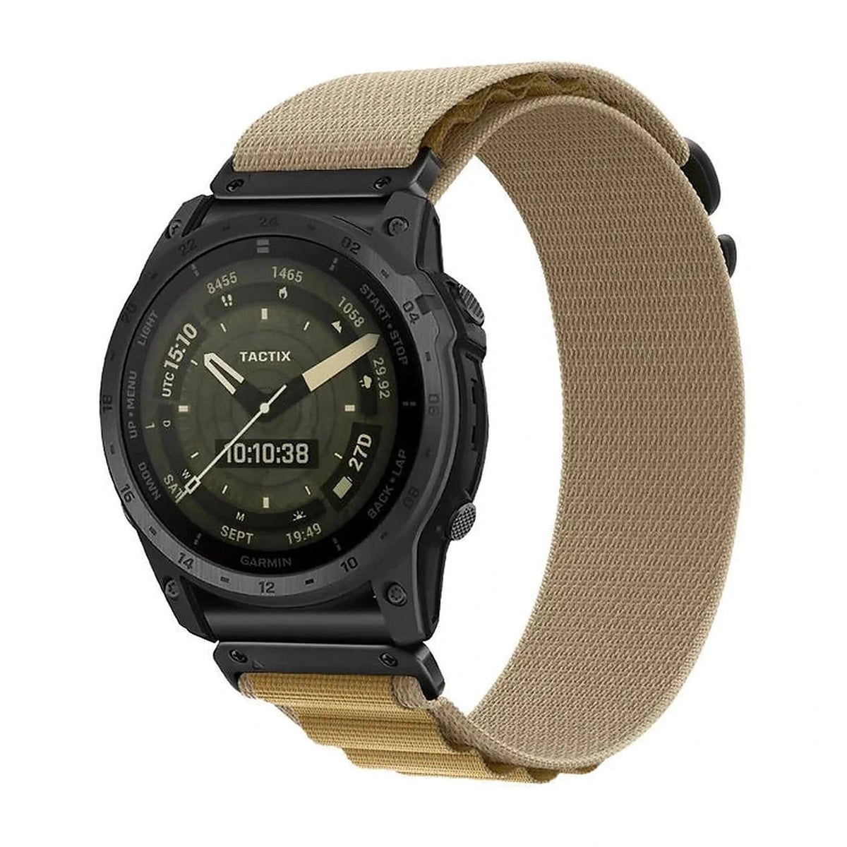 Bracelet Garmin Ridge QuickFit 20 mm blé en nylon – Clipz-it