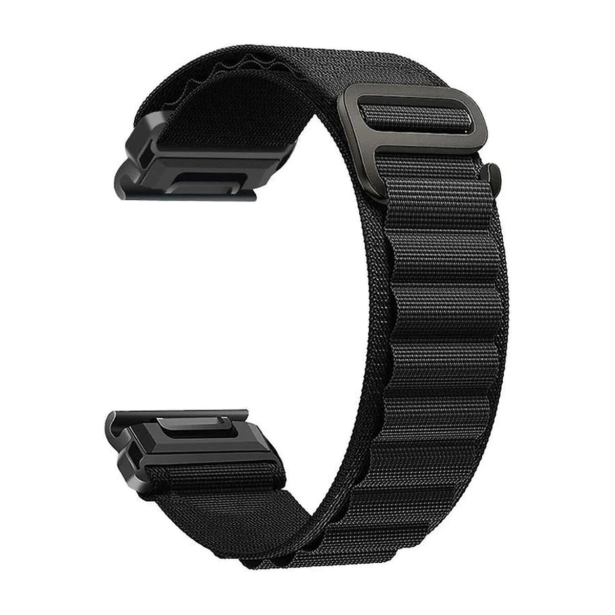 Czarny pasek Garmin Ridge QuickFit 20 mm z nylonu – Clipz-it