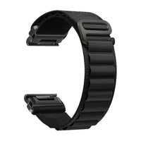 Czarny pasek Garmin Ridge QuickFit 20 mm z nylonu – Clipz-it