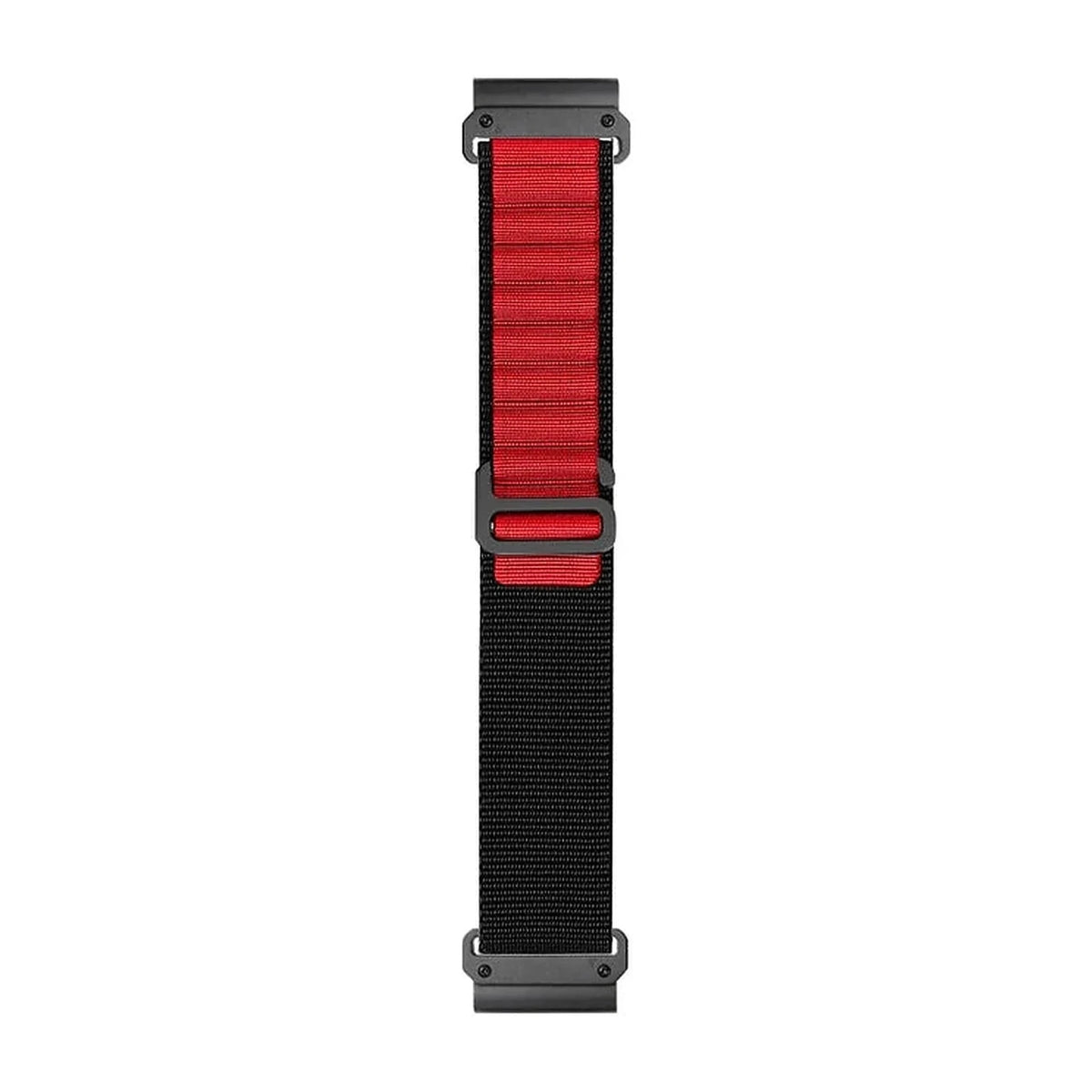 Czarno-czerwony pasek Garmin Ridge QuickFit 20 mm z nylonu – Clipz-it