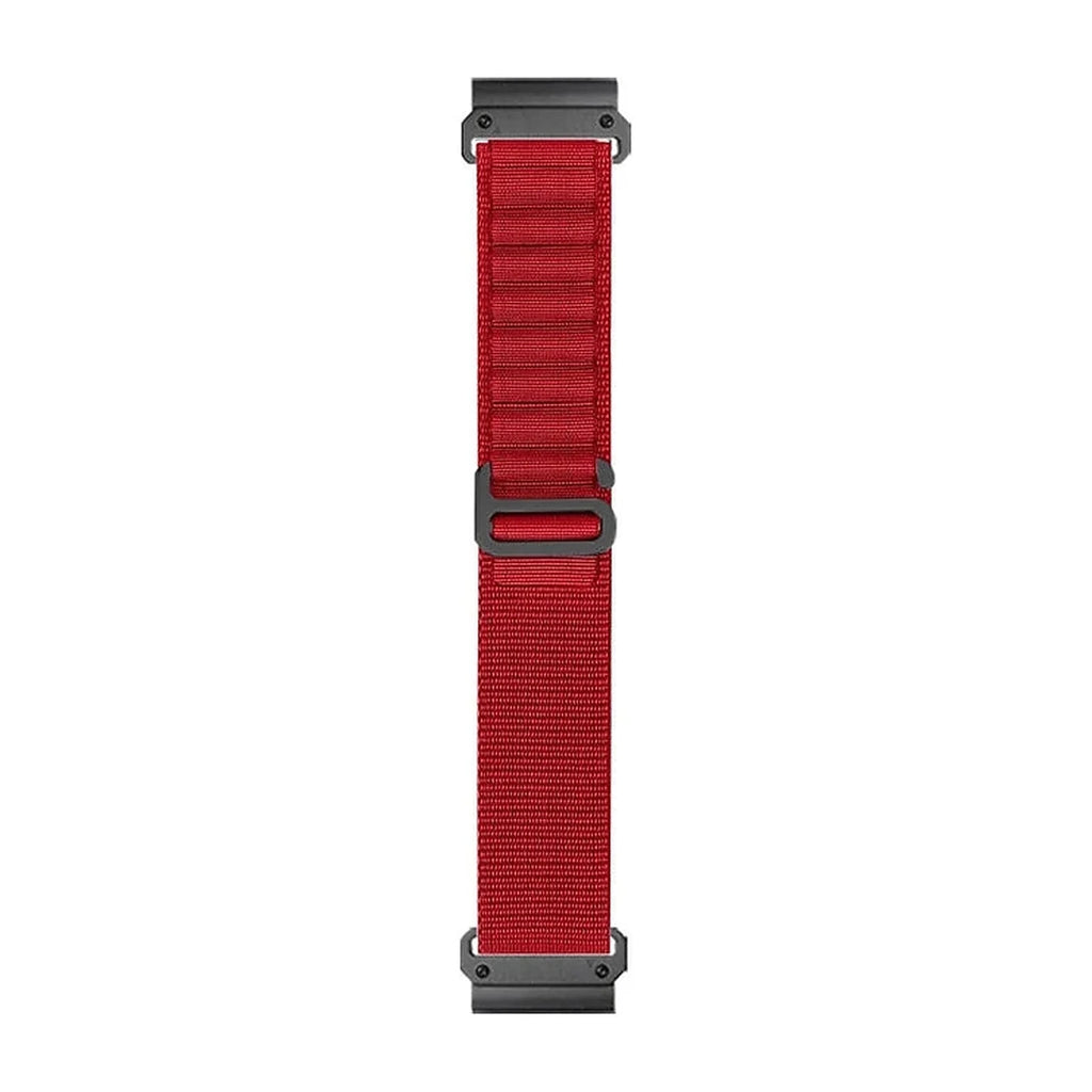 Czerwony pasek Garmin Ridge QuickFit 20 mm z nylonu – Clipz-it